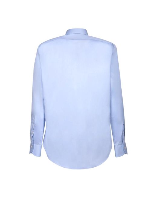 Dell'Oglio Blue Formal Shirts for men