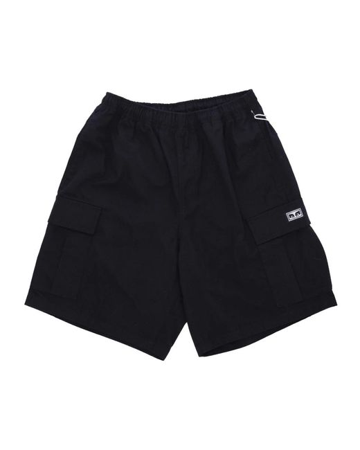 Obey Blue Casual Shorts for men