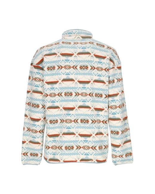 Columbia Jassen ,Veelkleurig ,Polyester Geruite Fleece Half Snap Jas in het Multicolor voor heren