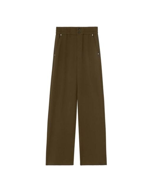 Pinko Green Wide Trousers