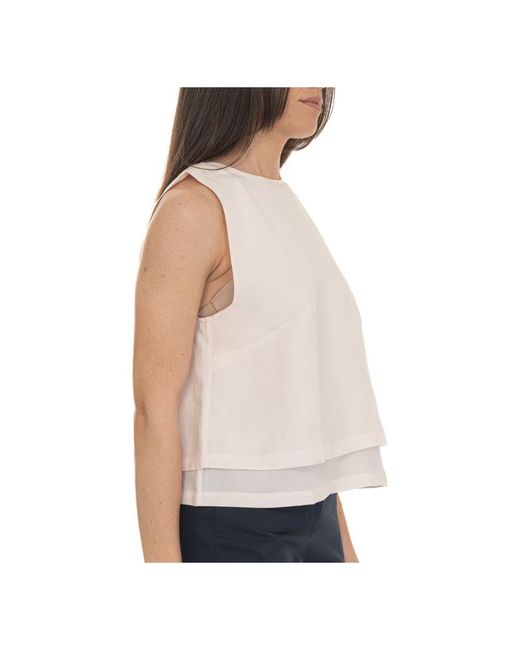 Sleeveless Tops HUGO de color Pink