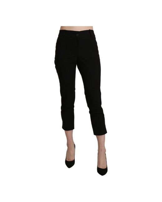 Bencivenga Black Cropped Trousers