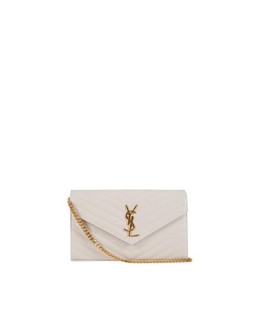 Saint Laurent White Cross Body Bags