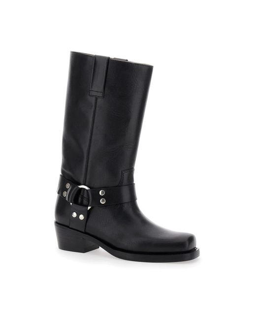 Paris Texas Black High Boots