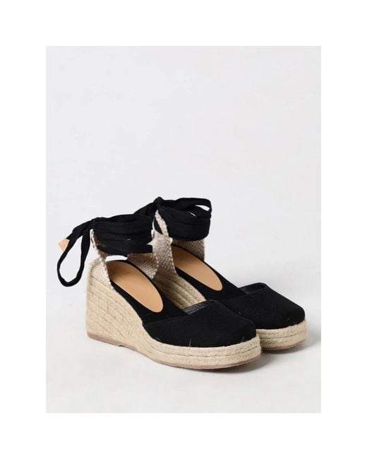 Castaner Black Wedges