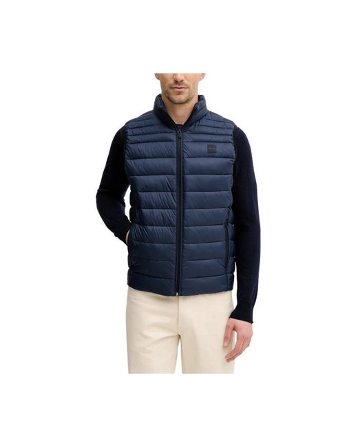 HUGO Jassen ,Blauw ,Outwear Waistcoat in het Blue voor heren