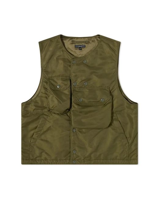 Vests di Engineered Garments in Green da Uomo