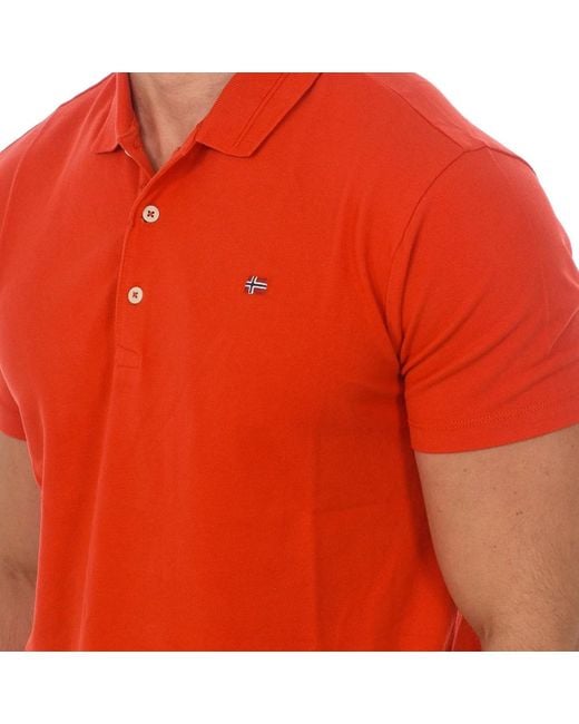 Napapijri Red Polo Shirts for men
