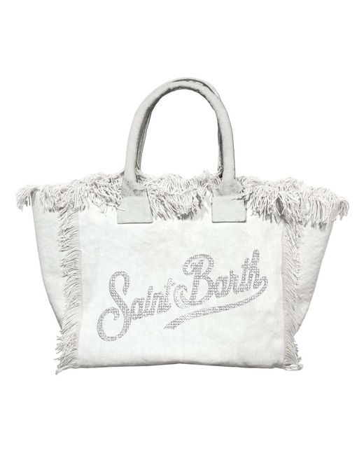Mc2 Saint Barth White Trendige strandtaschen kollektion