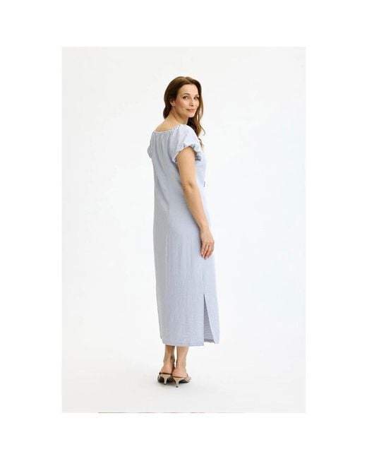iN FRONT Maxi Jurk in het Blue