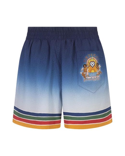 Casablancabrand Blue Casual Shorts