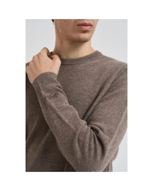 Mc2 Saint Barth Gray Round-Neck Knitwear for men