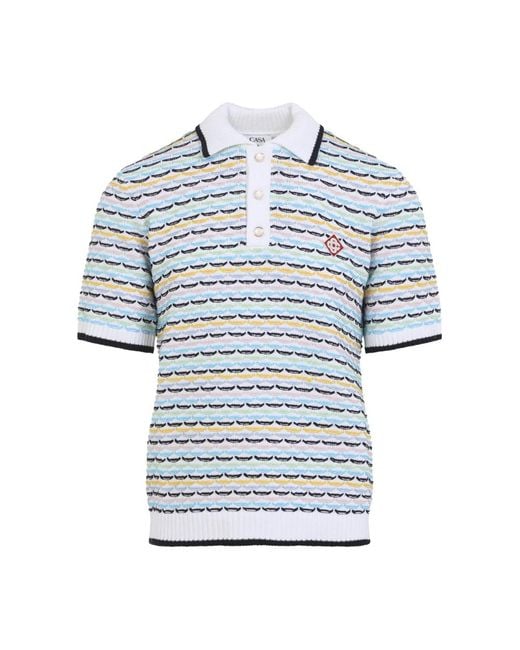 Casablanca Blue Polo Shirts for men