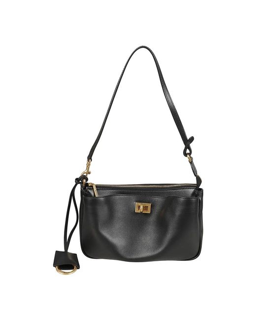 Balenciaga Black Schwarze Twist-Lock Top-Griff Tasche