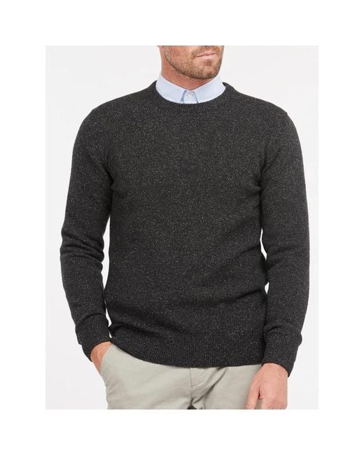 Barbour Gray Round-Neck Knitwear for men
