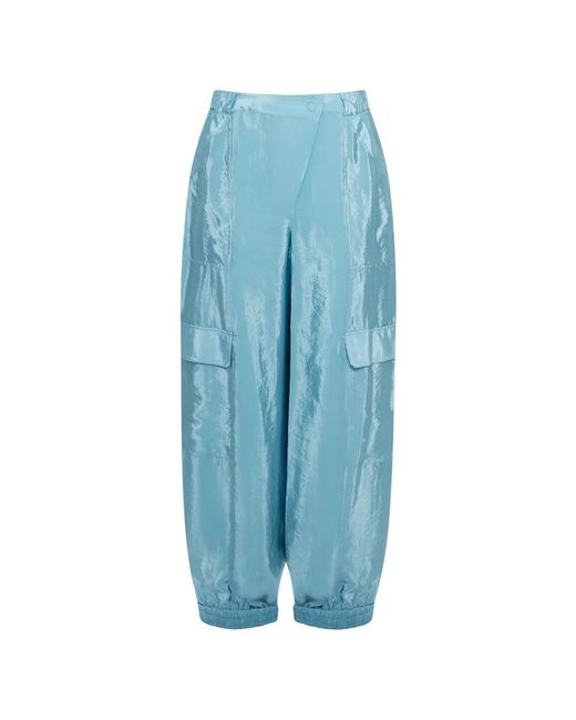 Jonathan Simkhai Blue Wide Trousers