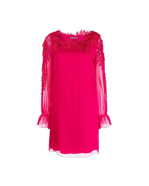 Alberta Ferretti Pink Short Dresses