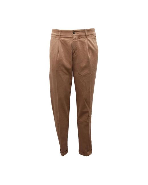 Eleventy Broeken ,Bruin ,Katoen Katoenen Broek Met Omgeslagen Pijpen in het Brown voor heren