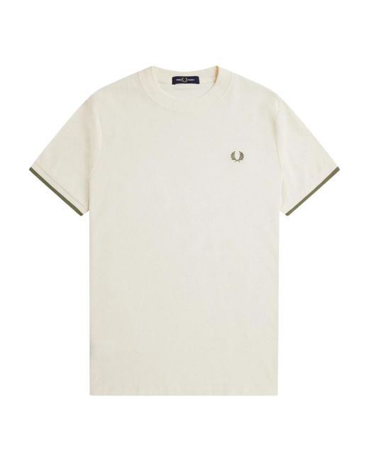 Fred Perry T-Shirts in het White voor heren