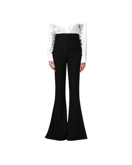 HEBE STUDIO Black Wide Trousers