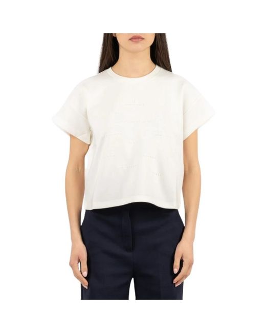 Elisabetta Franchi White T-Shirts