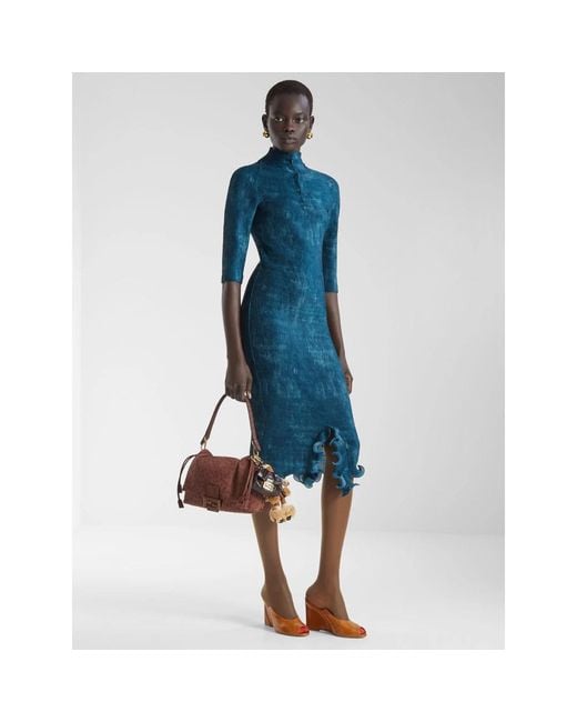 Fendi Blue Midi Dresses