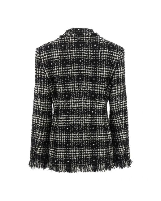 GIUSEPPE DI MORABITO Black Tweed Jackets