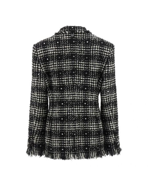 GIUSEPPE DI MORABITO Black Tweed Jackets