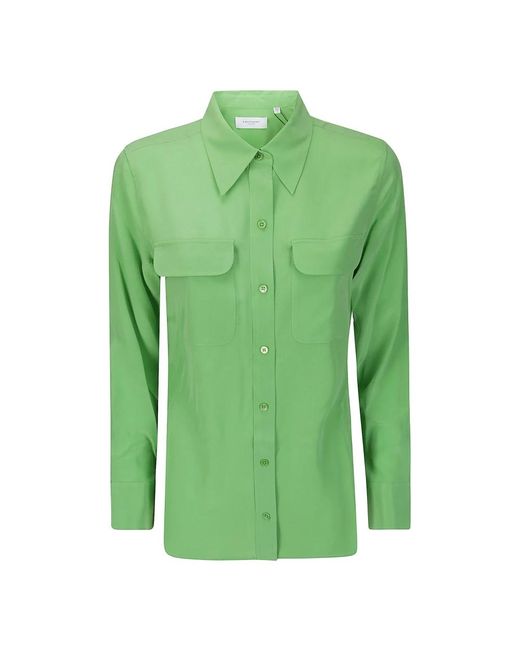 Camisa slim signature Equipment de color Green