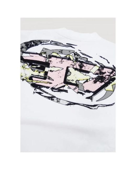 DIESEL White Sweatshirts for men