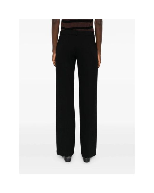 Ermanno Scervino Black Straight Trousers