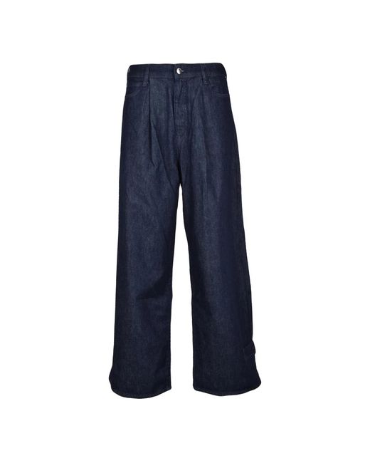 Wide Jeans Emporio Armani de color Blue