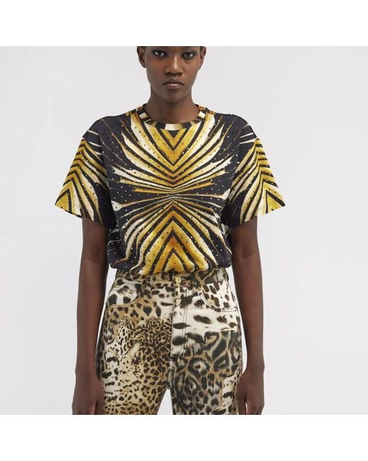 Roberto Cavalli Yellow T-Shirts