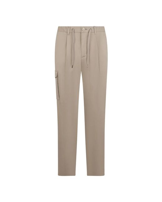 Herno Gray Slim-Fit Trousers for men