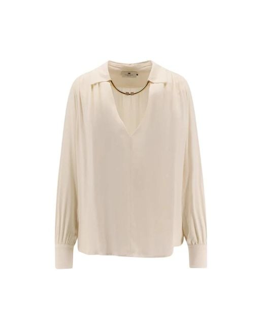 Elisabetta Franchi Blouses in het White