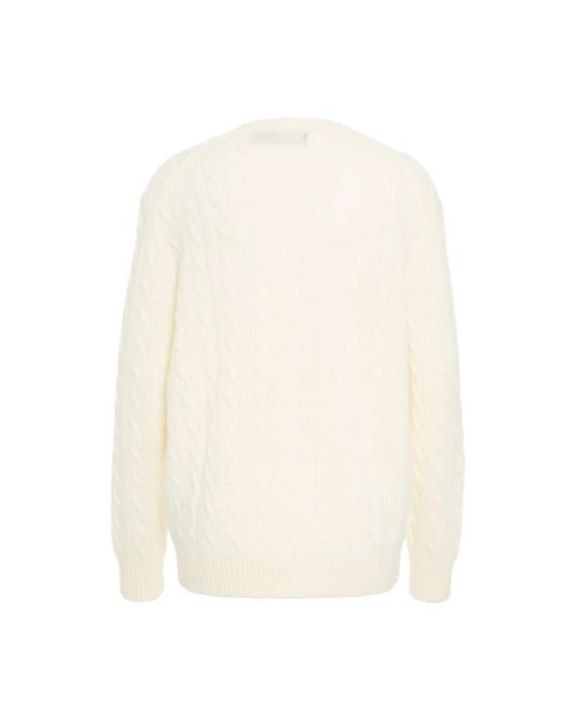 Polo Ralph Lauren White Round-Neck Knitwear