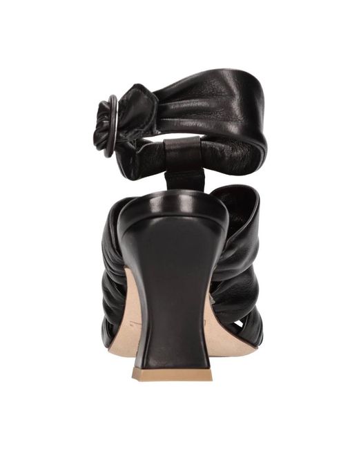 LORENA PAGGI Black High Heel Sandals