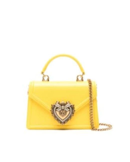 Dolce & Gabbana Yellow Cross Body Bags