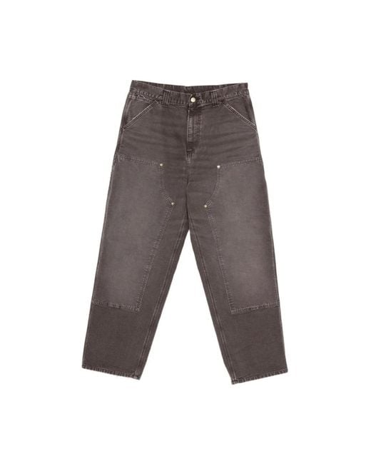 Carhartt Gray Loose Fit Jeans for men