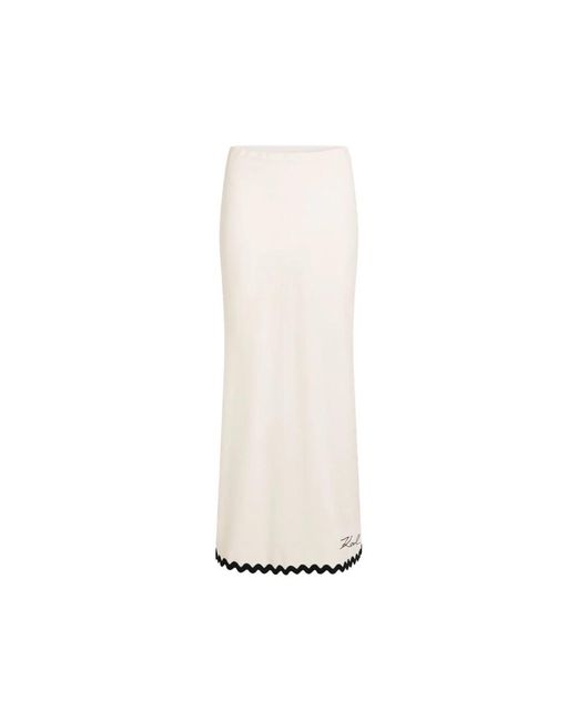 Karl Lagerfeld White Maxi Skirts