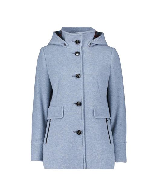 GIL BRET Blue Velours Kapuzenjacke