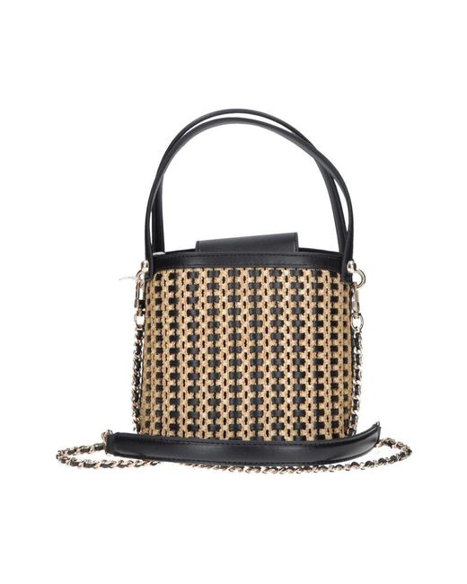 Guess Brown Natur/Schwarze Crossbody-Tasche Atalia Stil