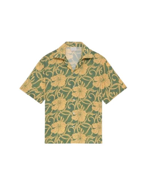 Drole de Monsieur Green Short Sleeve Shirts for men
