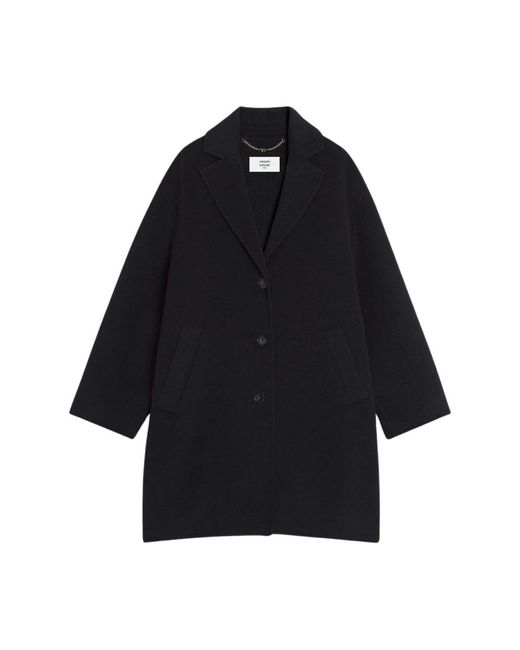 Maison Kitsuné Black Single-Breasted Coats
