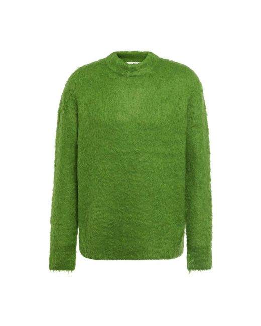 Acne Green Round-Neck Knitwear for men