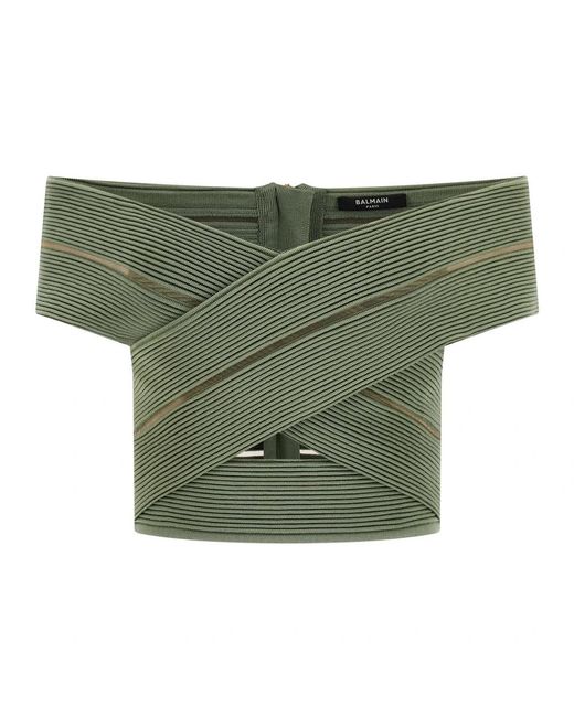 Balmain Green Blouses