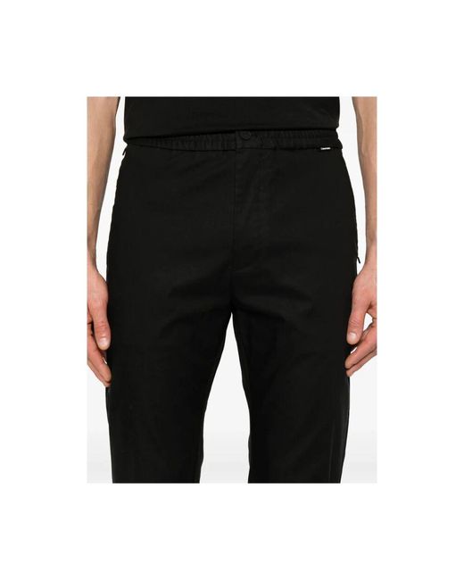 Slim-Fit Trousers Calvin Klein de hombre de color Black