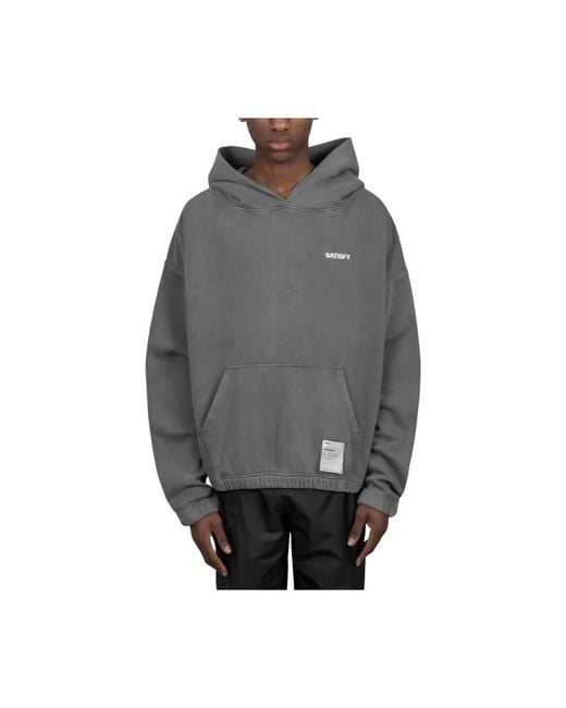 Satisfy Gray Hoodies for men