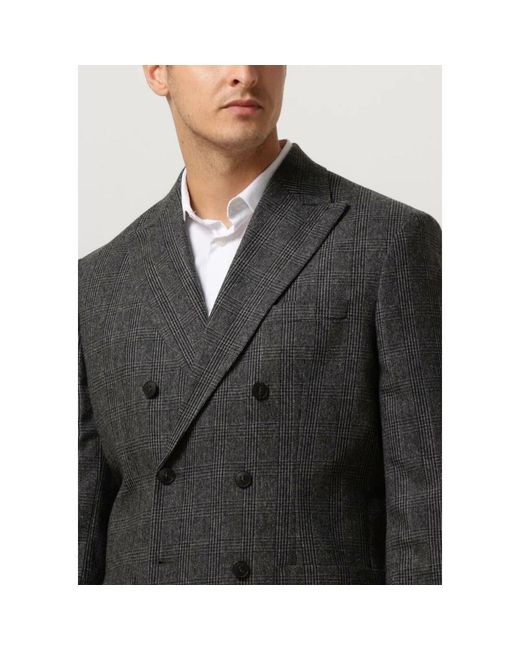SELECTED Jassen ,Grijs ,Polyester Grijze Comfortabele Moderne Blazer in het Black voor heren