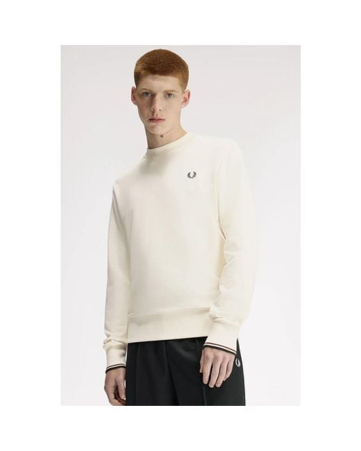 Fred Perry White Sweatshirts for men